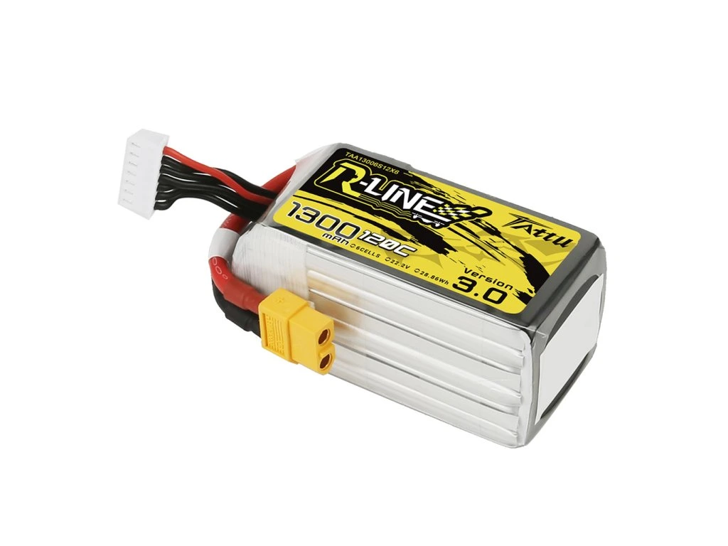 Battery Tattu R-Line 3.0 LiPo 6S 22.2V 1300mAh 120C XT60