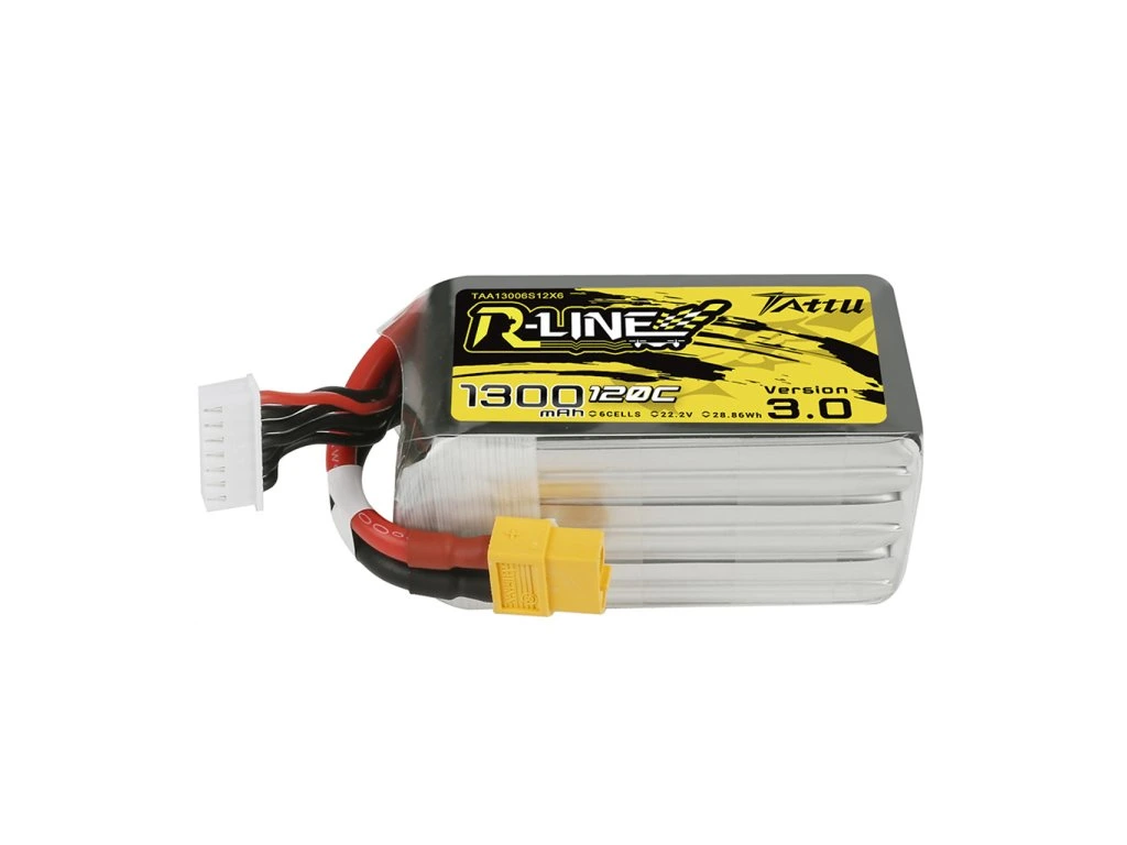 Battery Tattu R-Line 3.0 LiPo 6S 22.2V 1300mAh 120C XT60