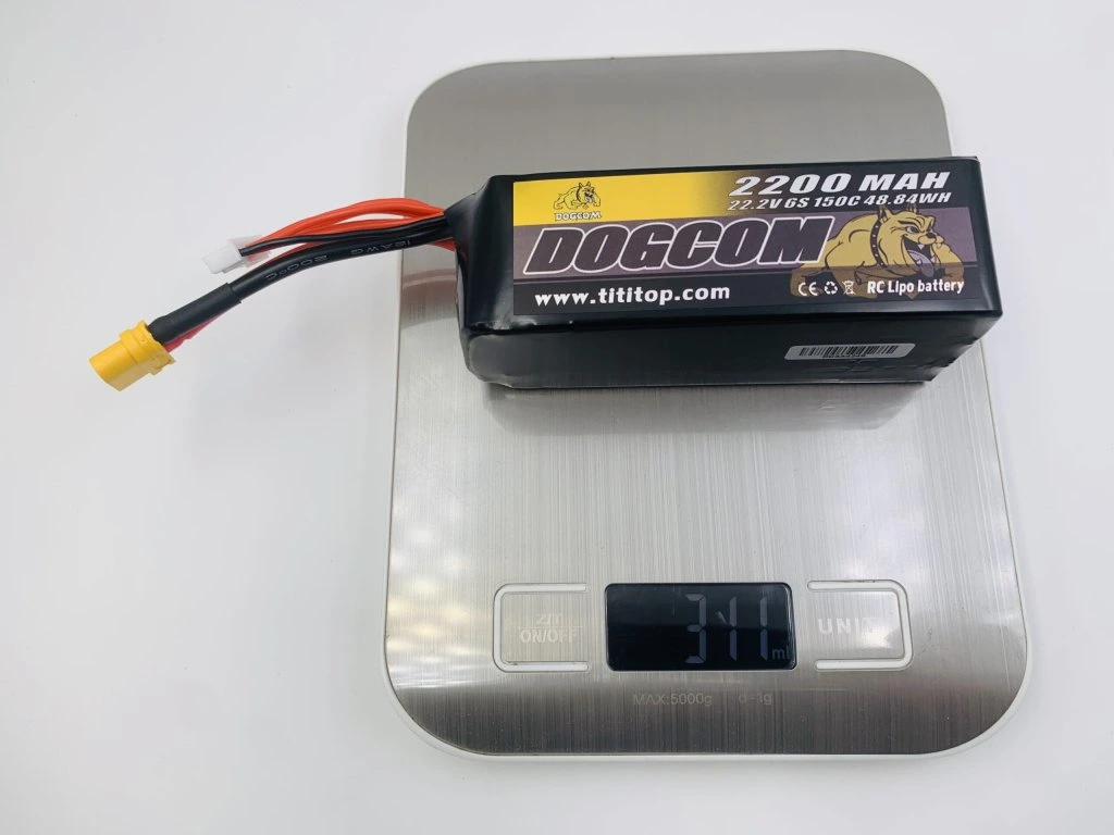 Battery DOGCOM 2200mAh 6S 22.2V 150C LiPo XT60