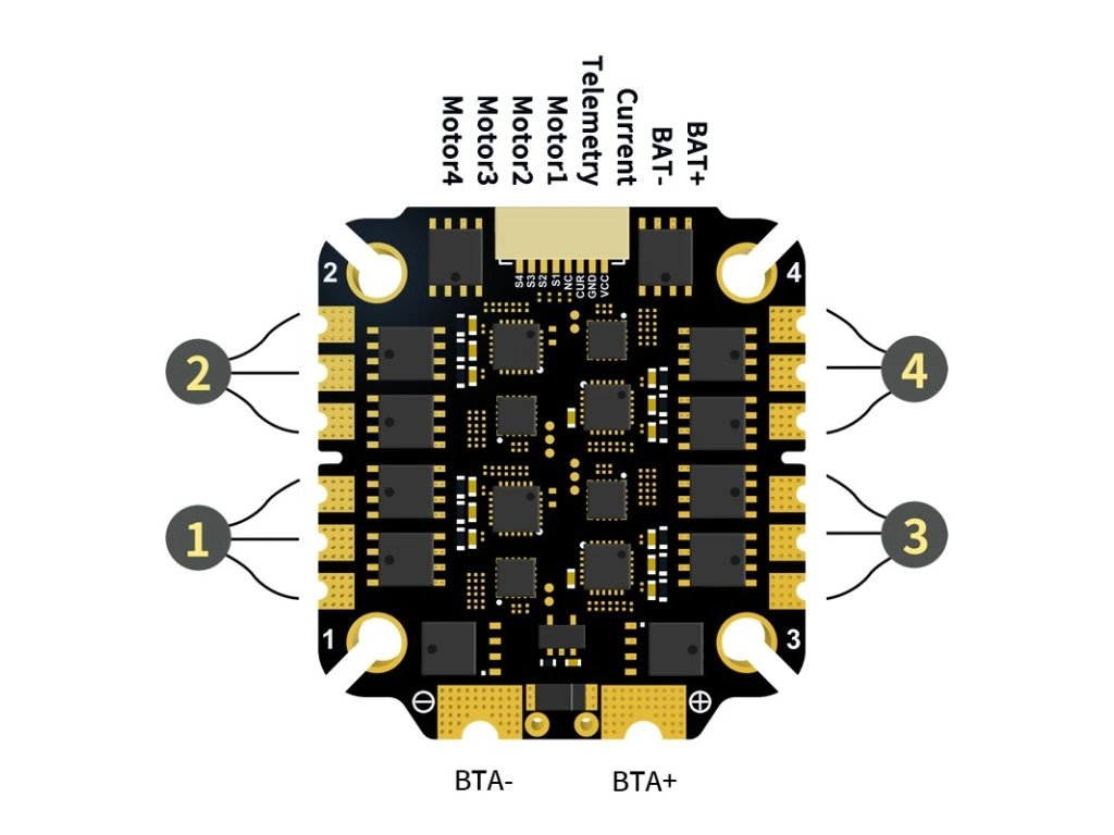 ESC 4in1 Pilotix BLS 75A 6S