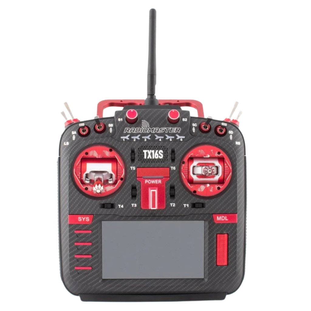 Controller RadioMaster TX16S MKII MAX AG01 Gimbal ELRS Punane LBT