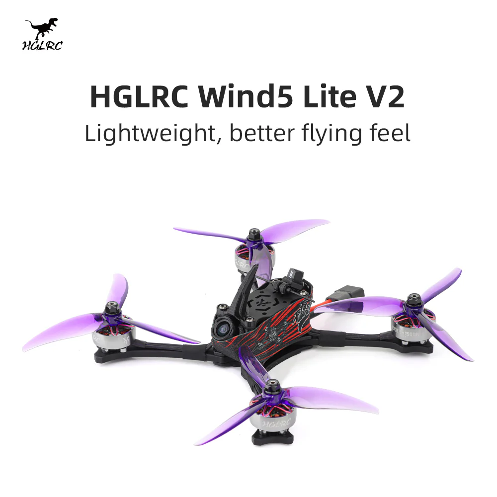 HGLRC Wind5 Lite V2 Ralli Droon Elrs2.4G versioon