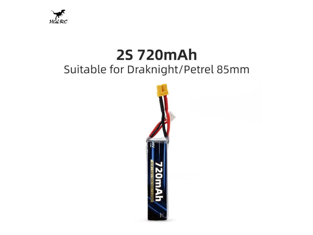 Aku HGLRC LiPo 2S 7.6V 720mAh 100C