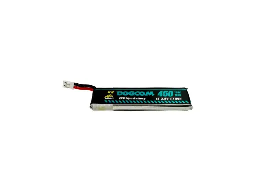 [DC450/120C-1SHV] Battery DOGCOM 450mah 1S 3.8V 120C BT2.0 with wires