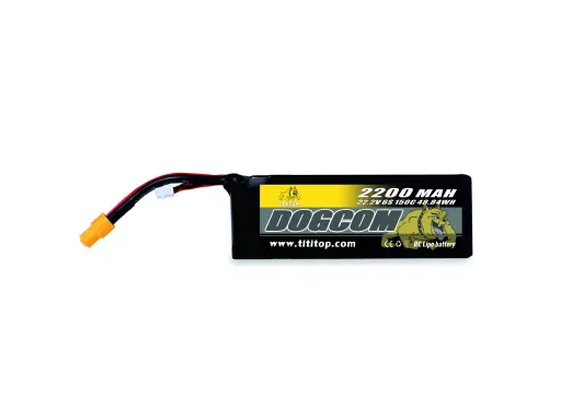[DC2200/150C-6S] Battery DOGCOM 2200mAh 6S 22.2V 150C LiPo XT60