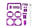 Upgrade Parts Set RadioMaster TX16s MKII CNC Purple