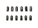 Labeled Silicon Switch Cover Set RadioMaster SHORT Black