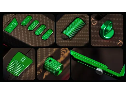 [HP0157.0073-GRE] Täienduskomplekt Set RadioMaster Boxer CNC Roheline