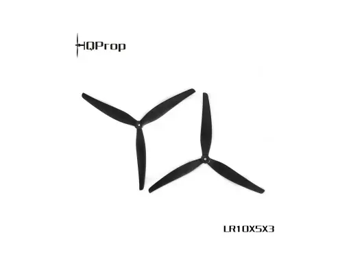 Propellers HQProp LR10X5X3 (1CCW+1CW) Black-Glass Fiber Reinforced Nylon